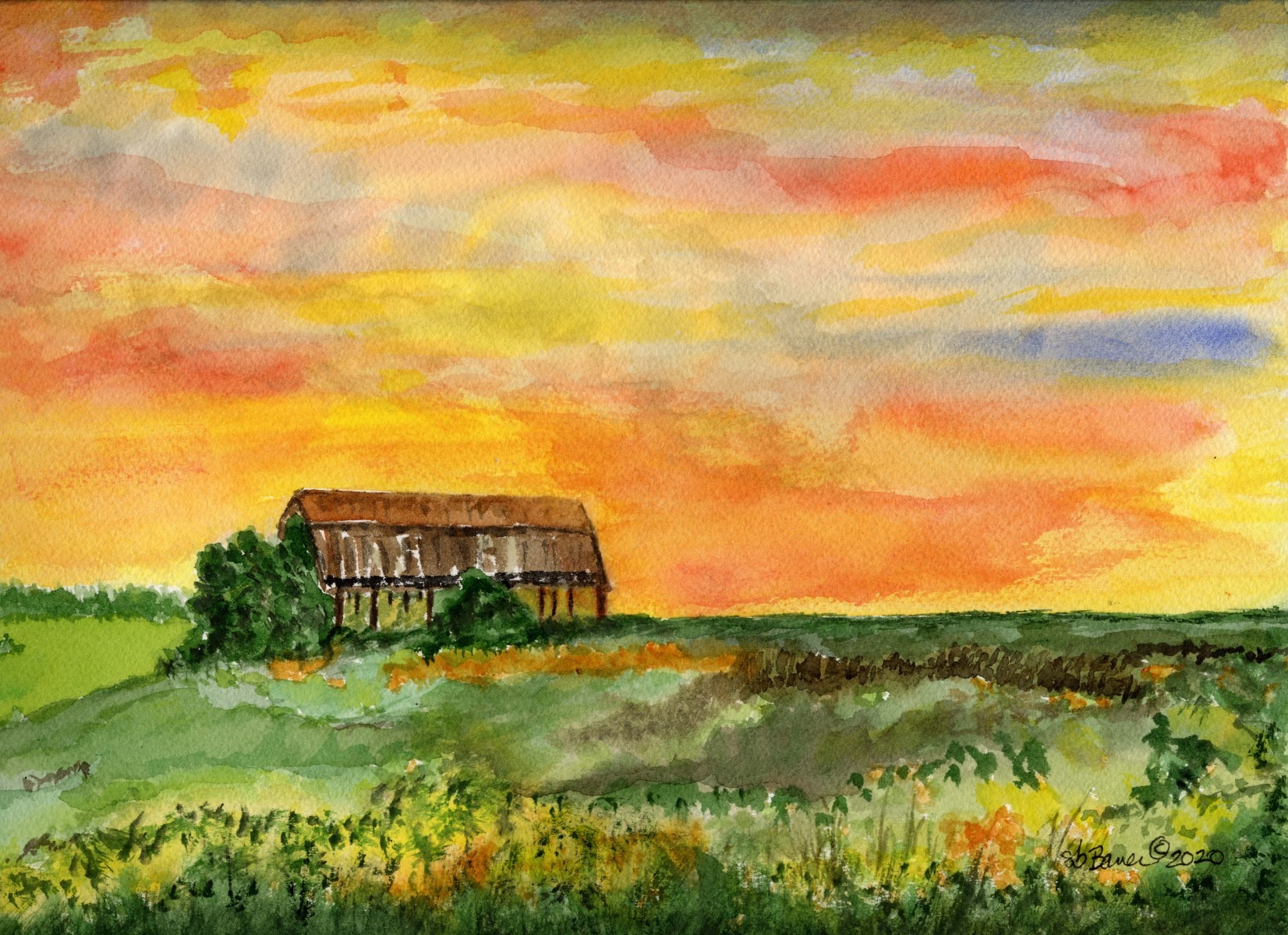 Barn Sunset